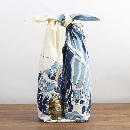 Art Furoshiki 104cm | The Great Wave off Kanagawa - Image 3