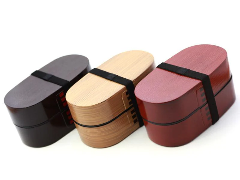 Nuri Wappa Wood Tone Bento Box | Dark Wood 900mL - Image 6