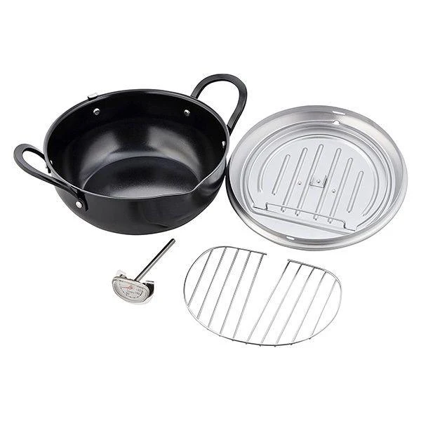 Tempura Fry Pot with Lid and Thermometer - Image 4